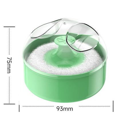 Hair Salon Cleanup Dry Powder Wipe Baby Talcum Powder Puff Box