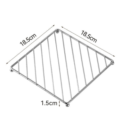 Stainless Steel Electroplating Kitchen Thickened Pot Rack Household Heat Insulating Mat Anti-Scald Dish Mat, Square, Circular - DealBuddy