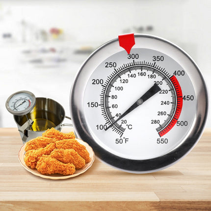 Stainless Steel Thermometer with Pot Clip for Frying, Cooking, Turkey, Food, Milk - DealBuddy