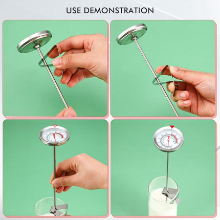 Stainless Steel Thermometer with Pot Clip for Frying, Cooking, Turkey, Food, Milk - DealBuddy