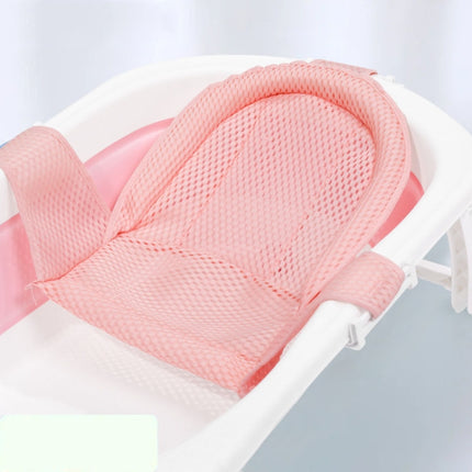 Baby Bath Tub Bathing Support Net Stand Newborn Non-Slip Suspended Shower Mat, 5 Buckle Blue, 5 Buckle Pink, 5 Buckle Green, T-type Blue, T-type Pink, T-type Green - DealBuddy