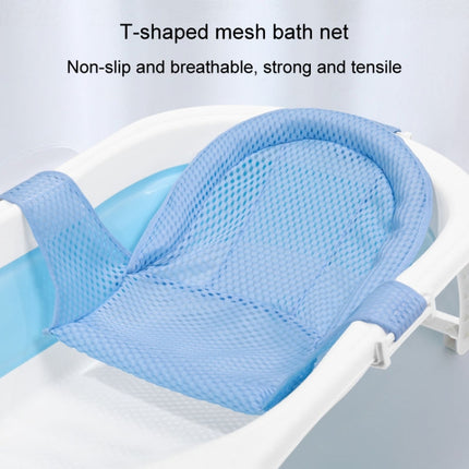 Baby Bath Tub Bathing Support Net Stand Newborn Non-Slip Suspended Shower Mat, 5 Buckle Blue, 5 Buckle Pink, 5 Buckle Green, T-type Blue, T-type Pink, T-type Green - DealBuddy