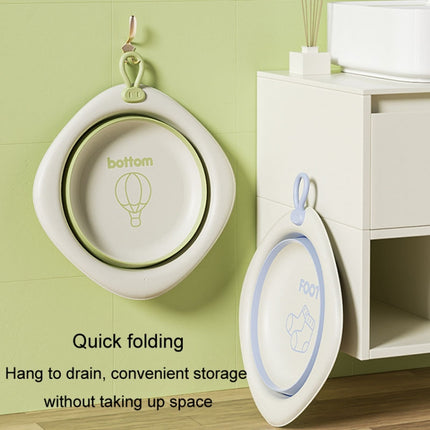Children Folding Washbasin Newborn Baby Portable Thickened Plastic Wash Basin