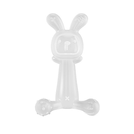 Bunny Baby Teether BPA Free Food-Grade Silicone Teether Infant Teething Stick Anti-Eating Hand