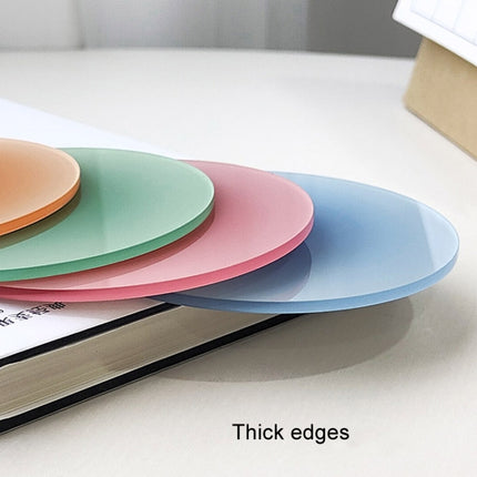 9.5cm Colorful Gradient Acrylic Coaster Thickened Heat Resistant Translucent Sunset Cup Pad - DealBuddy