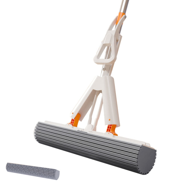 Household Water Absorbent Telescopic Pole Mop Lazy Hands-Free Folding Mop Random Color Delivery