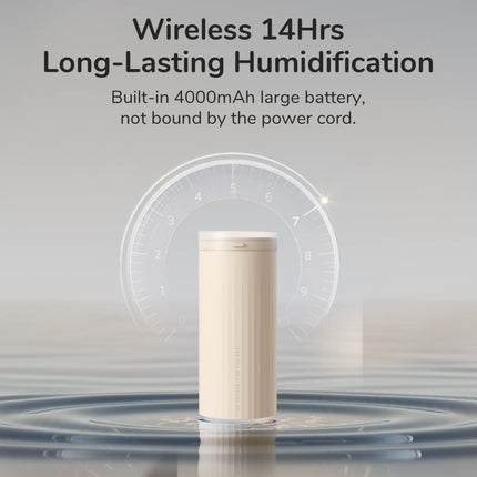 JisuLife HU16 Desktop Dual Mist Ports Humidifier, White Rechargeable, White Plug-in - DealBuddy