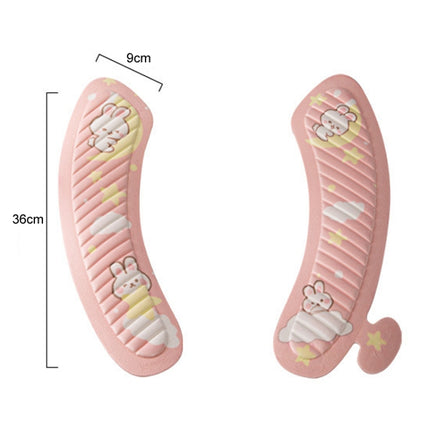 EVA Adhesive Toilet Pad Four Seasons Universal Cartoon Cute Waterproof Toilet Sticker, Gray Sunflower, White Little Flower, Pink Moon Rabbit, Blue Bear - DealBuddy