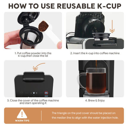 For Ninja Dual Brew Coffee Machines Three Holes Coffee Capsule Filter