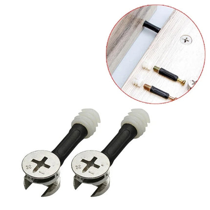 3 In 1 Screw Connector Furniture Link Fixer Closet Eccentric Wheel Nut Connection Fastener