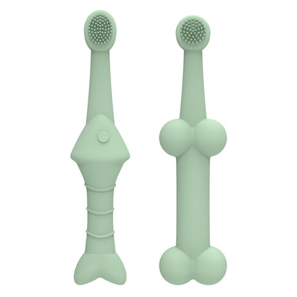 2pcs / Set Cats And Dogs Silicone Toothbrush Pet Oral Cleaning Care Tool - DealBuddy