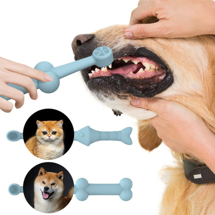 2pcs / Set Cats And Dogs Silicone Toothbrush Pet Oral Cleaning Care Tool - DealBuddy