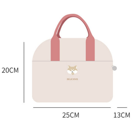 Thickened Portable Thermal Lunch Bag Waterproof Large Capacity Bento Bag With Badge - DealBuddy
