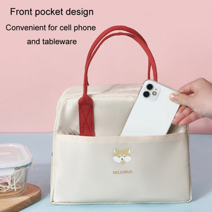 Thickened Portable Thermal Lunch Bag Waterproof Large Capacity Bento Bag With Badge - DealBuddy