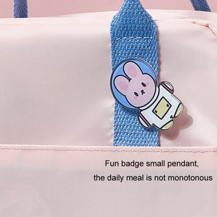 Thickened Portable Thermal Lunch Bag Waterproof Large Capacity Bento Bag With Badge - DealBuddy