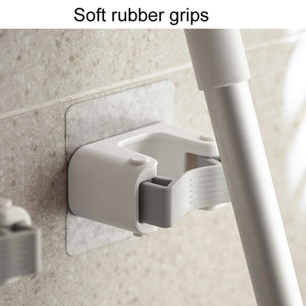 Bathroom No-Punch Mop Hook Household Broom Wall Mounted Fixing Clip