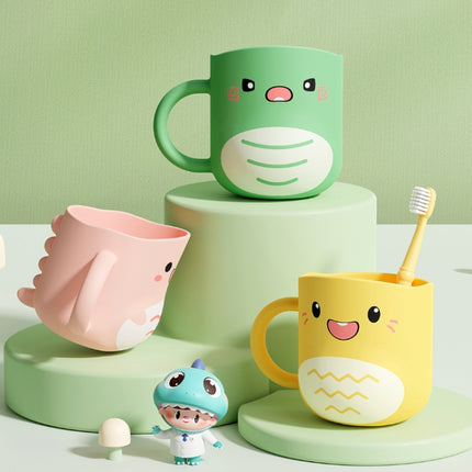 Water Mug Brushing Cup Baby Home Cute Cartoon Drop-Proof Eco-Friendly Dinosaur Cup