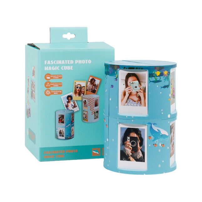 For Mini 3-Inch Transformable DIY Photo Frame Stand Storage Rack