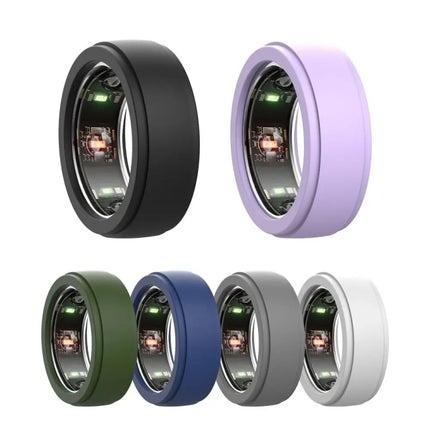 For Samsung Galaxy Ring / Oura Ring Silicone Solid Color Cover Scratch Resistant Case, S - DealBuddy