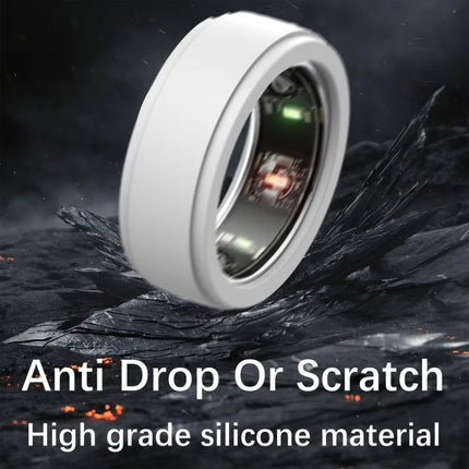 For Samsung Galaxy Ring / Oura Ring Silicone Solid Color Cover Scratch Resistant Case, S - DealBuddy