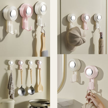 Rotating Suction Cup Hook Wall Mounted Towel Sucker Hooks Reusable Shower Hanger