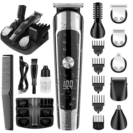 6 in 1 Men Waterproof Electric Hair Trimmer Kit Nose Trimmer, Mustache Trimmer Body Shaver, 8688, 8788, 8988 - DealBuddy