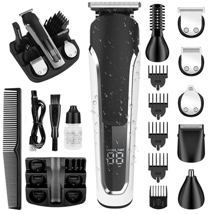 6 in 1 Men Waterproof Electric Hair Trimmer Kit Nose Trimmer, Mustache Trimmer Body Shaver, 8688, 8788, 8988 - DealBuddy