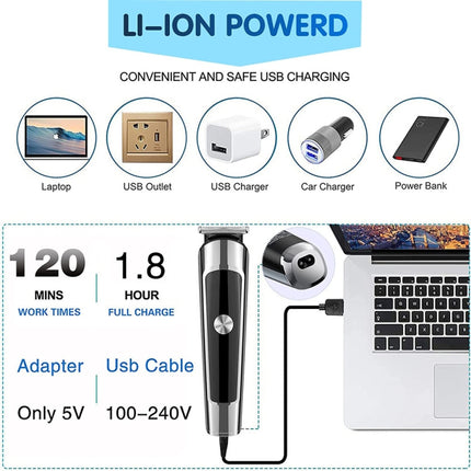 6 in 1 Men Waterproof Electric Hair Trimmer Kit Nose Trimmer, Mustache Trimmer Body Shaver, 8688, 8788, 8988 - DealBuddy