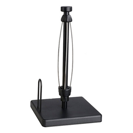 Household Stainless Steel Vertical Paper Towel Holder With Damping Dining Table Kitchen No Punch Paper Roll Holder, Square Black, Round Black, Round Silver - DealBuddy