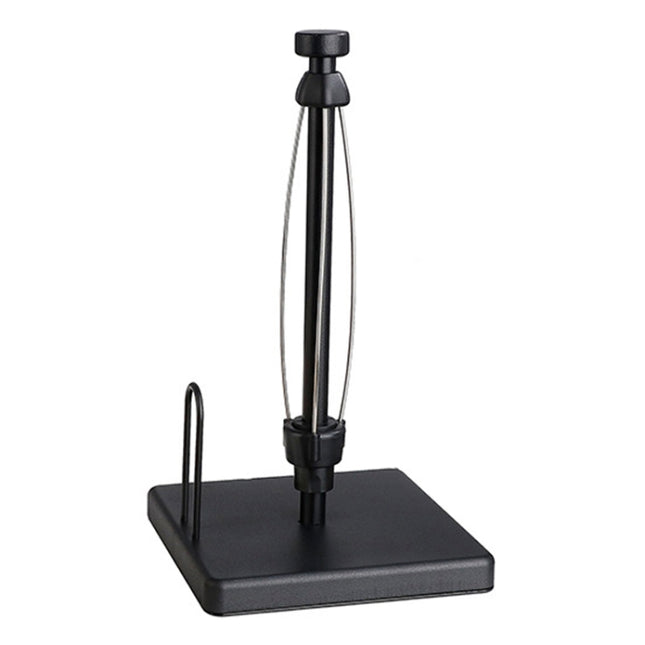 Household Stainless Steel Vertical Paper Towel Holder With Damping Dining Table Kitchen No Punch Paper Roll Holder, Square Black, Round Black, Round Silver - DealBuddy