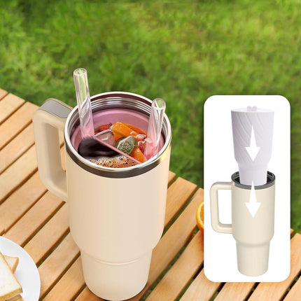 For Stanley Cup 2-divided Silicone Liner Compartment Cup, 40oz - DealBuddy