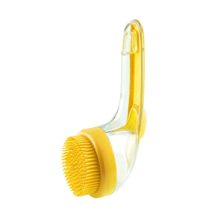 Long Handle Pet Bathing Brush Silicone Dogs Cats Cleaning Massage Brush Grooming Comb, Fine Teeth Yellow, Fine Teeth Blue, Fine Teeth Green, Coarse Teeth Yellow, Coarse Teeth Blue, Coarse Teeth Green - DealBuddy