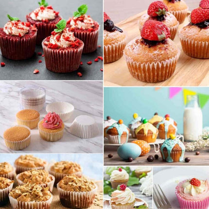 100pcs /Box Baking Utensils Cake Paper Cups Muffins Paper Cupcake Wrappers Oil-proof Chocolate Cake Tray - DealBuddy