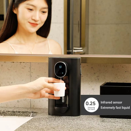 540ml  Automatic Mouthwash Dispenser 3 Levels Quantitative with 2 Magnetic Cups, S7 White, S7 Black - DealBuddy