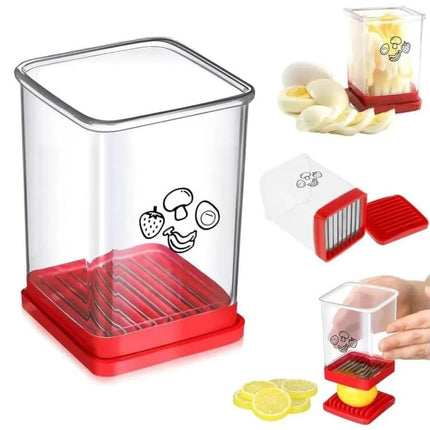 Multifunctional Household Kitchen Fruit And Vegetable Slicer With Push Plate - DealBuddy