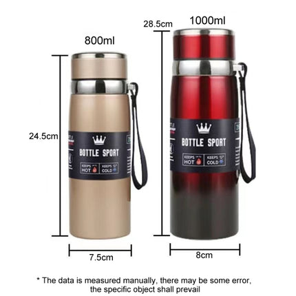 316 Stainless Steel Insulated Mug Large Capacity Vacuum Thermos Outdoor Portable Car Insulated Water Bottle - DealBuddy