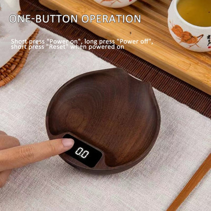 100g/0.1g Wood Electronic Tea Coffee Scale Kitchen Bar Scale