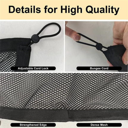 Table Bottom Power Socket Hidden Organizer Mesh Pocket