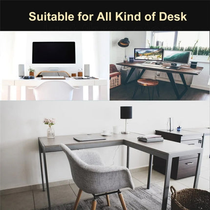 Table Bottom Power Socket Hidden Organizer Mesh Pocket