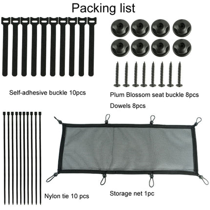 Table Bottom Power Socket Hidden Organizer Mesh Pocket