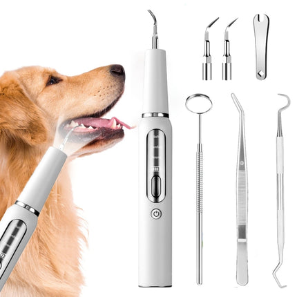 Pet Ultrasonic Teeth Cleaner Dog Electric Teeth Cleaning Tool Home Dentistry Tartar Remover - DealBuddy