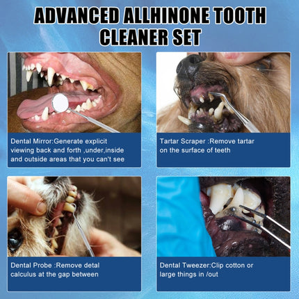 Pet Ultrasonic Teeth Cleaner Dog Electric Teeth Cleaning Tool Home Dentistry Tartar Remover - DealBuddy