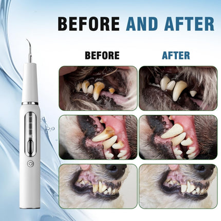 Pet Ultrasonic Teeth Cleaner Dog Electric Teeth Cleaning Tool Home Dentistry Tartar Remover - DealBuddy