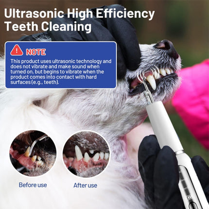 Pet Ultrasonic Teeth Cleaner Dog Electric Teeth Cleaning Tool Home Dentistry Tartar Remover - DealBuddy
