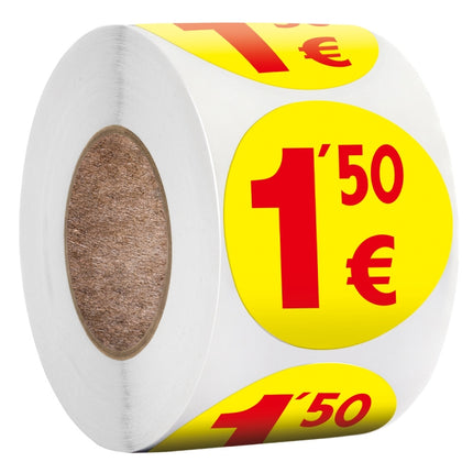 500pcs /Roll 3.8cm Price Tag Supermarket Sealing Sticker