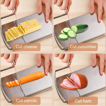 Stainless Steel Scale Cheese Slicer Kitchen Tools Bread Divider - DealBuddy