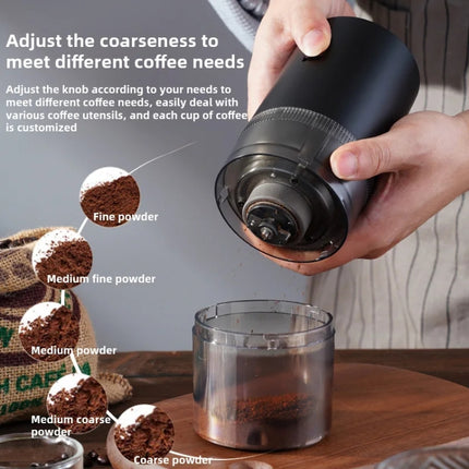 USB Rechargeable Adjustable Coarse and Fine Household Portable Electric Coffee Bean Grinder - DealBuddy