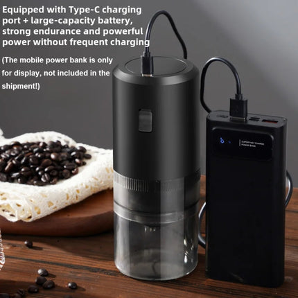 USB Rechargeable Adjustable Coarse and Fine Household Portable Electric Coffee Bean Grinder - DealBuddy