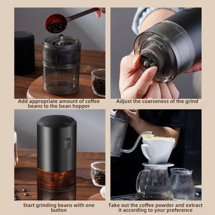 USB Rechargeable Adjustable Coarse and Fine Household Portable Electric Coffee Bean Grinder - DealBuddy