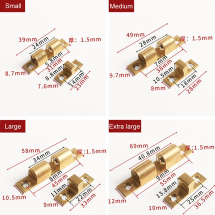 2pcs Cabinet Magnetic Spring Buckle Ball Door Sucker